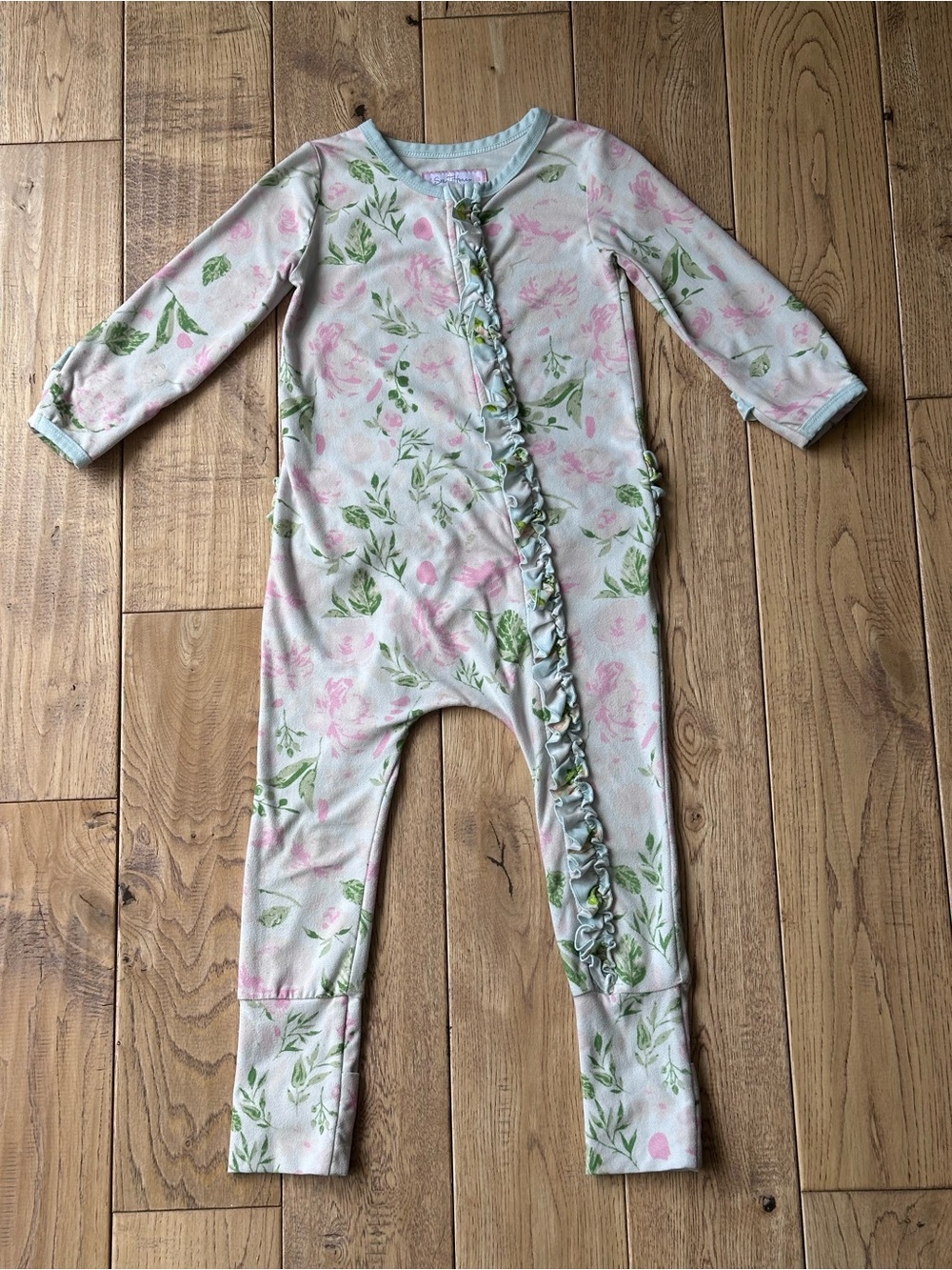 SweetHoney Dreamer Layette Pink Floral Ruffle size 4T